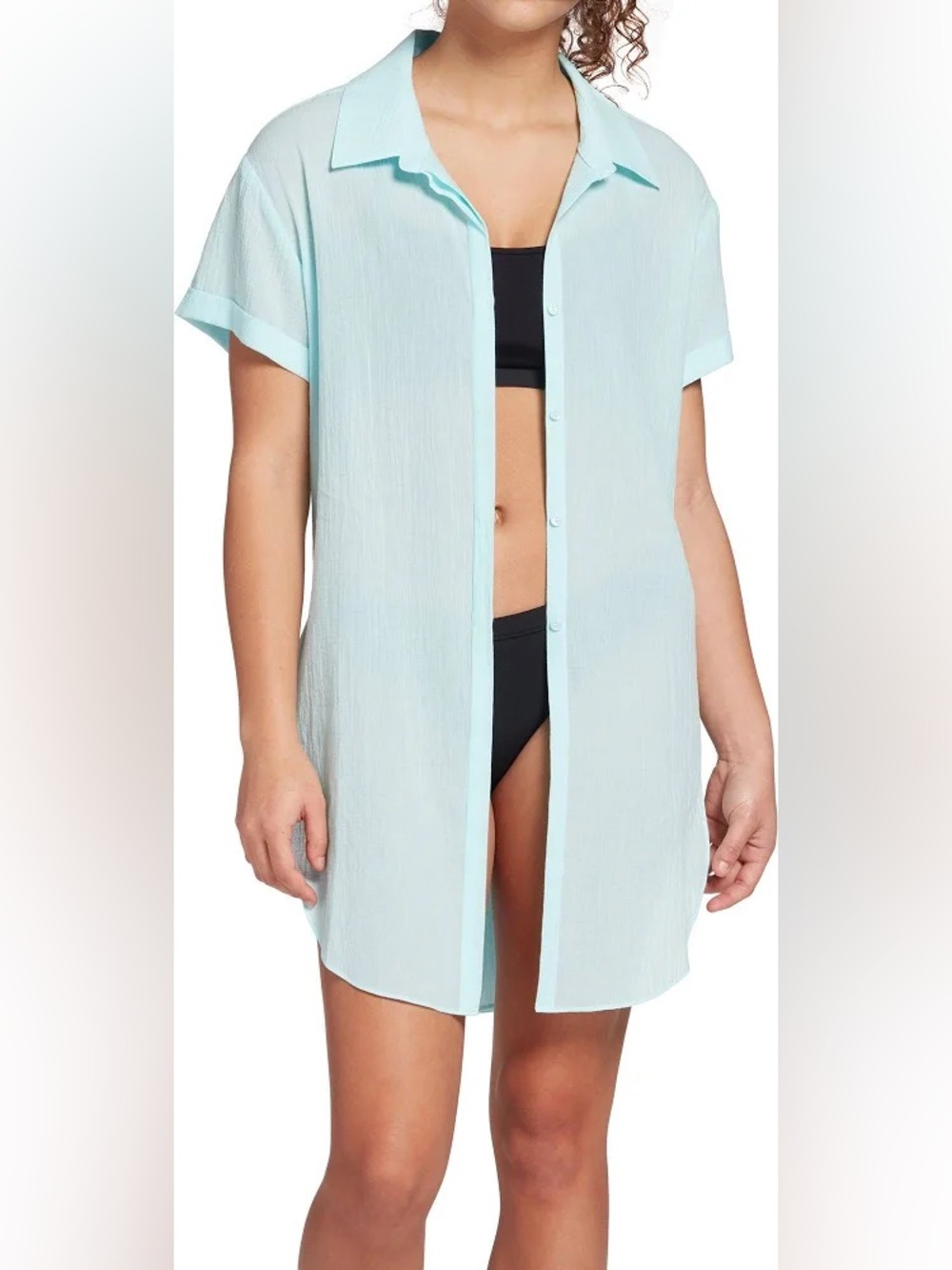 🔥Calia Beach Shirt Cover Up Ice Blue